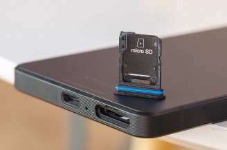 A nano SIM and a microSD card can go inside - Sony Xperia 1 VII review