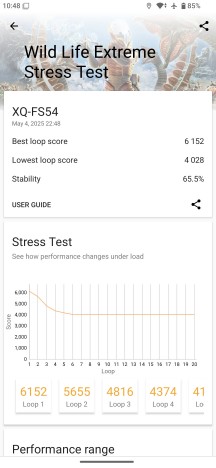 3DMark Wild Life stress test - Sony Xperia 1 VII review