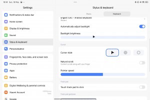 Settings - Xiaomi Pad 7 Pro review