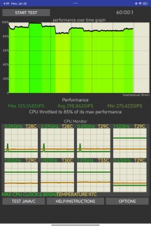 CPU and GPU stress test - Xiaomi Pad 7 review