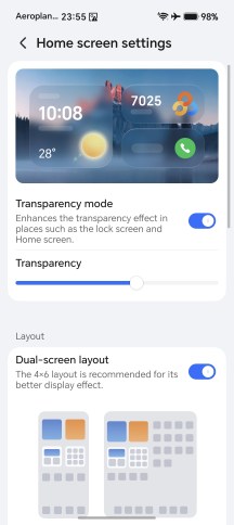 Customizations - Honor Magic V6 review