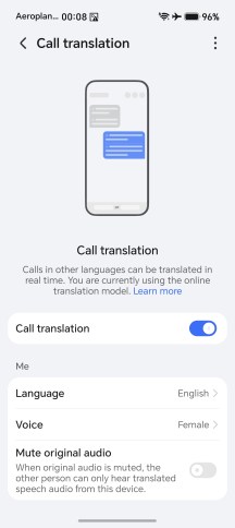 Call translation - Honor Magic V6 review