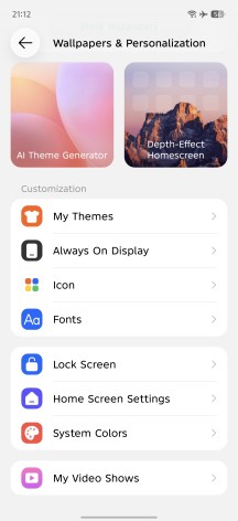 Personalization - Infinix Note 60 Pro review
