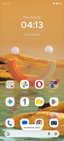 Home screen - Motorola Edge 70 Max review
