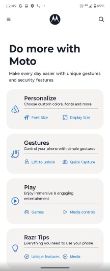 Moto app - Motorola Razr 70/Razr 2026 review