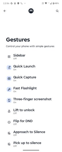 Gestures - Motorola Razr 70/Razr 2026 review