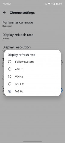 Game mode settings - Motorola Signature review