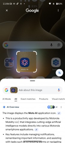 Google Circle to Search - Motorola Signature review