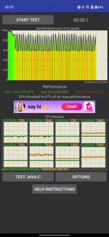 Thermal throttling test - OnePlus Nord 6 review