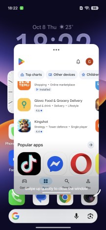 Multi-tasking - Oppo Find X10 review