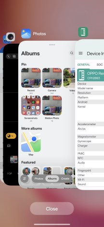 Recent apps - Oppo Reno16 Pro review