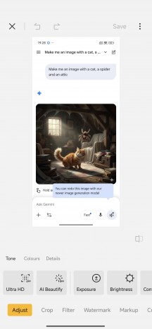 Image editing in Gallery app - Poco M8 Pro review