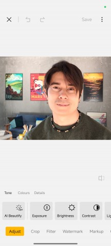 Image editing in Gallery app - Poco M8 review