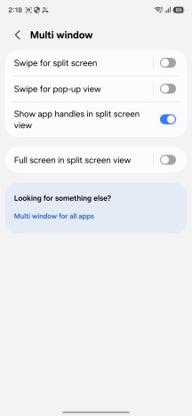 Advanced features menu - Samsung Galaxy A18 4G review