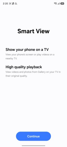Connected devices menu - Samsung Galaxy A18 4G review