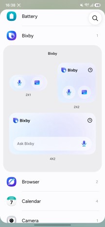 New Bixby widgets - Samsung Galaxy S26 FE review