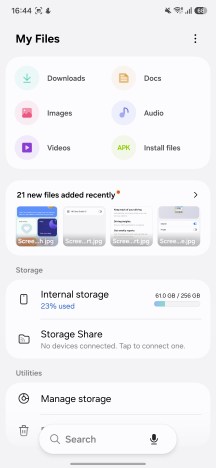 My Files - Samsung Galaxy S26 FE review