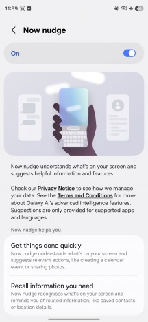 Now Nudge - Samsung Galaxy S26 Plus review