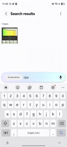 AI-powered screenshot search - Samsung Galaxy S26 Plus review