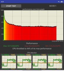 CPU and GPU stress tests on the main screen - Samsung Galaxy Z Fold8 Ultra review