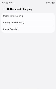 New Warranty and Care menu - Samsung Galaxy Z Fold8 review