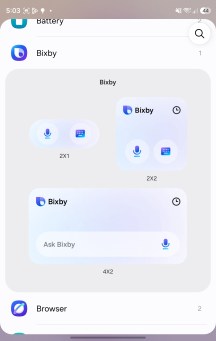 New Bixby widgets - Samsung Galaxy Z Fold8 review