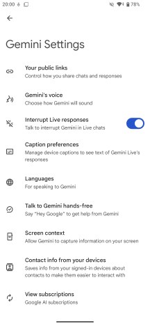 Gemini - Sony Xperia 1 VIII review