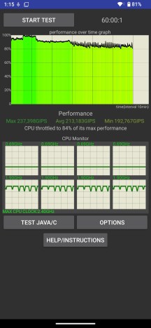 Thermal-throttling - Sony Xperia 10 VIII review