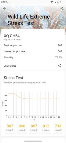Thermal-throttling - Sony Xperia 10 VIII review
