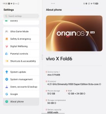Origin OS 7 Fold UI - Vivo X Fold6 review