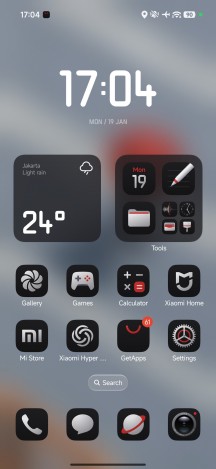 Home screen - Xiaomi 17 Ultra review