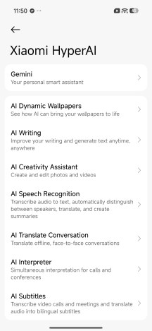 Функції Xiaomi HyperAI - огляд Xiaomi 17T