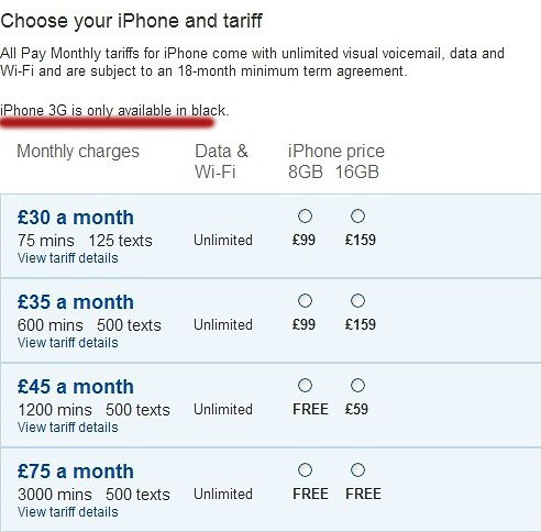 O2 UK tariffs