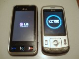 LG KC780 next to LG Renoir