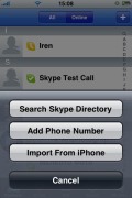 Skype for Apple iPhone 3G