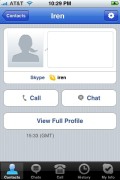 Skype for Apple iPhone 3G