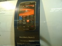 BlackBerry Storm 2 display at Carphone Warehose