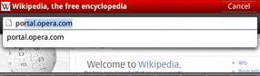 Opera Mobile 10 beta screenshot