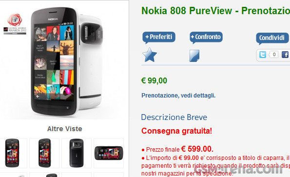 Titolo nokia sale