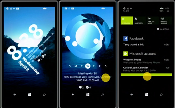 windows phone calendar tile