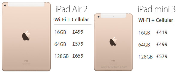 Three UK will carry the new iPad Air 2 and iPad mini 3 - GSMArena