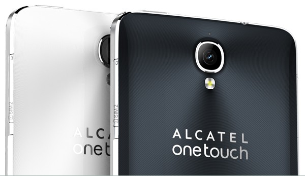 alcatel one touch bouncing balls in right hand corner