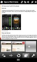 Opera Mini 5 on HTC HD2