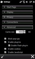  Opera Mobile 9.5 on Samsung B7610 Omnia HD