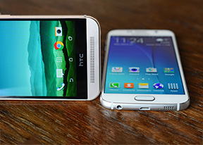 Samsung Galaxy S6 vs. HTC One M9: Dressed to kill