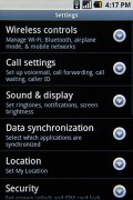 Samsung I7500 Galaxy screenshot