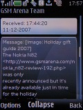 Screenshots of Nokia 6500 slide