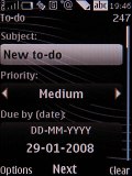 Screenshots of Nokia 8800 Arte interface