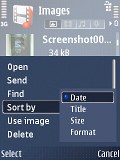 Nokia E51 screenshots