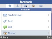 Nokia E72 Facebook app